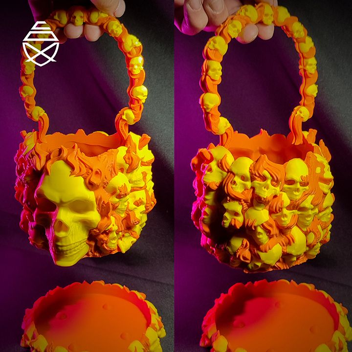 图片[5]-PipeCox NO:003  骷髅装饰篮兼花盆-3D合纵社-3D打印模型STL格式3mf格式免费下载！
