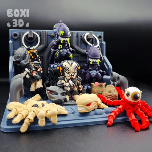 图片[2]-BOXI3D NO:010 《异形大战铁血战士》玩具套装-3D合纵社-3D打印模型STL格式3mf格式免费下载！