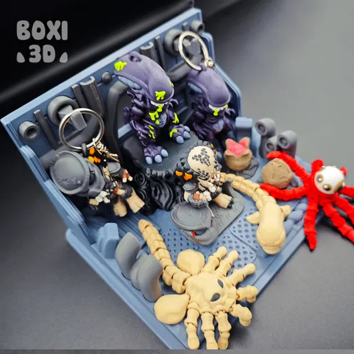 图片[3]-BOXI3D NO:010 《异形大战铁血战士》玩具套装-3D合纵社-3D打印模型STL格式3mf格式免费下载！