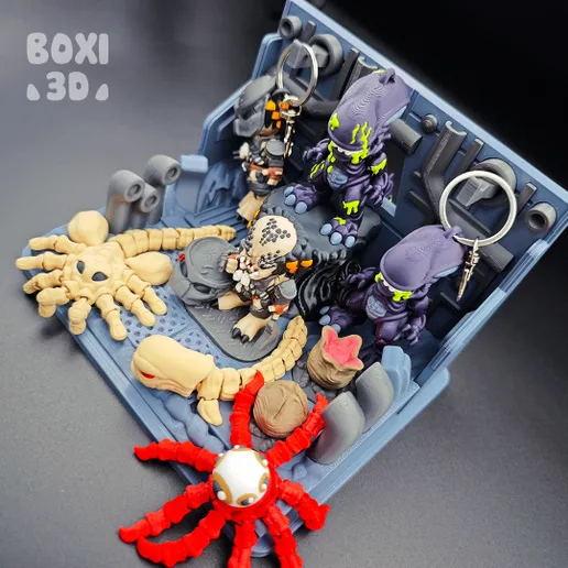 图片[4]-BOXI3D NO:010 《异形大战铁血战士》玩具套装-3D合纵社-3D打印模型STL格式3mf格式免费下载！