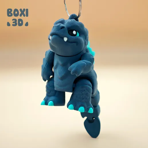 图片[3]-BOXI3D NO:008 可爱风格迷你哥斯拉-3D合纵社-3D打印模型STL格式3mf格式免费下载！