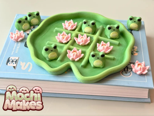 MochiMakes NO:019 井字蟾蜍荷叶-3D合纵社-3D打印模型STL格式3mf格式免费下载！