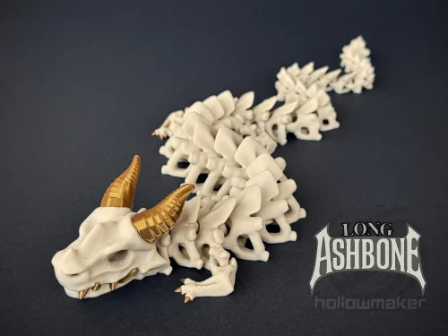 长灰骨 – 可活动关节的骷髅龙-3D合纵社-3D打印模型STL格式3mf格式免费下载！