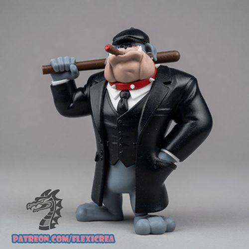 CREAVIONFLEXI《浴血黑帮》斯派克·斗牛犬-3D合纵社-3D打印模型STL格式3mf格式免费下载！