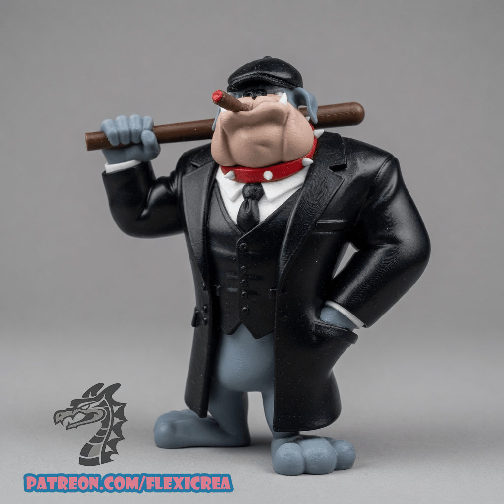 CREAVIONFLEXI《浴血黑帮》斯派克·斗牛犬-3D合纵社-3D打印模型STL格式3mf格式免费下载！