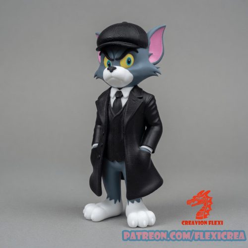 CREAVIONFLEXI《浴血黑帮》汤姆·猫版都市风格-3D合纵社-3D打印模型STL格式3mf格式免费下载！