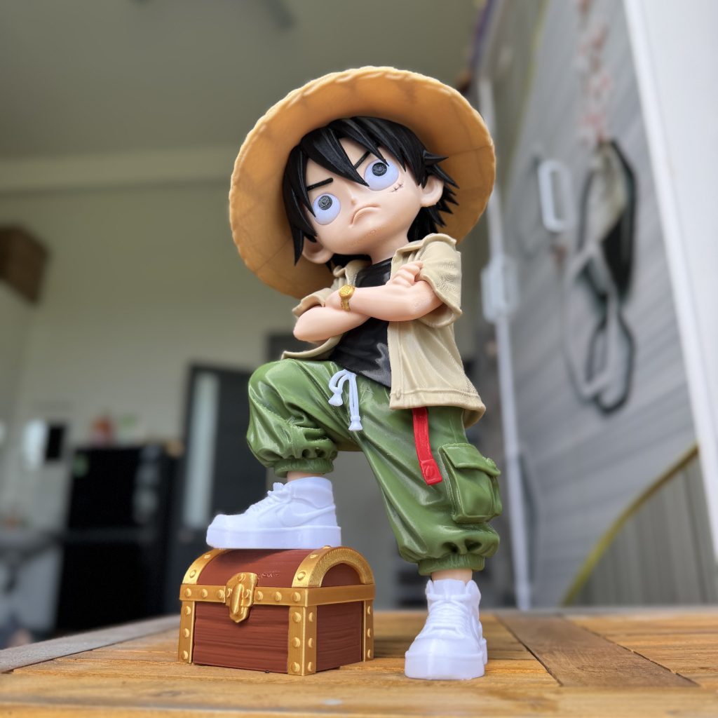 DecorMasterNO:138 海贼王路飞都市风-3D合纵社-3D打印模型STL格式3mf格式免费下载！