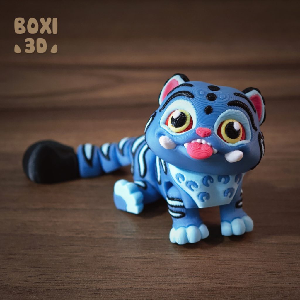 BOXI3D 呆萌虎-3D合纵社-3D打印模型STL格式3mf格式免费下载！