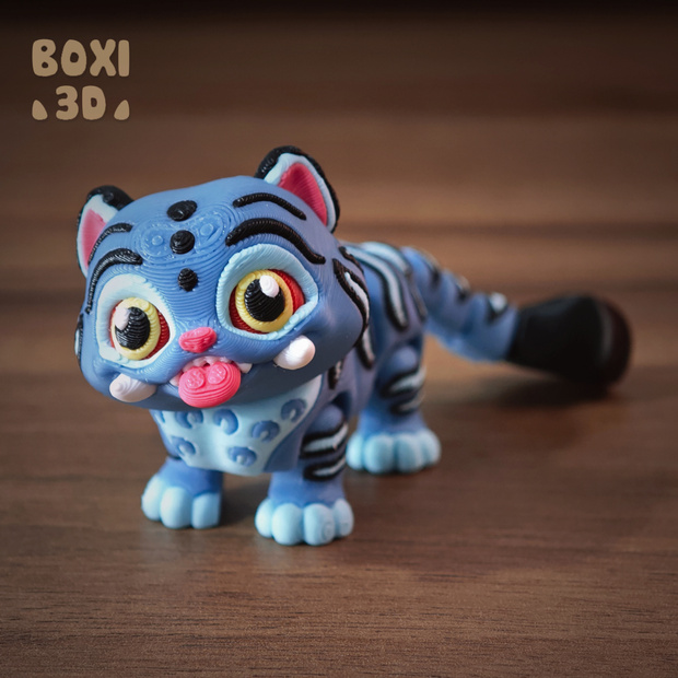 图片[2]-BOXI3D 呆萌虎-3D合纵社-3D打印模型STL格式3mf格式免费下载！