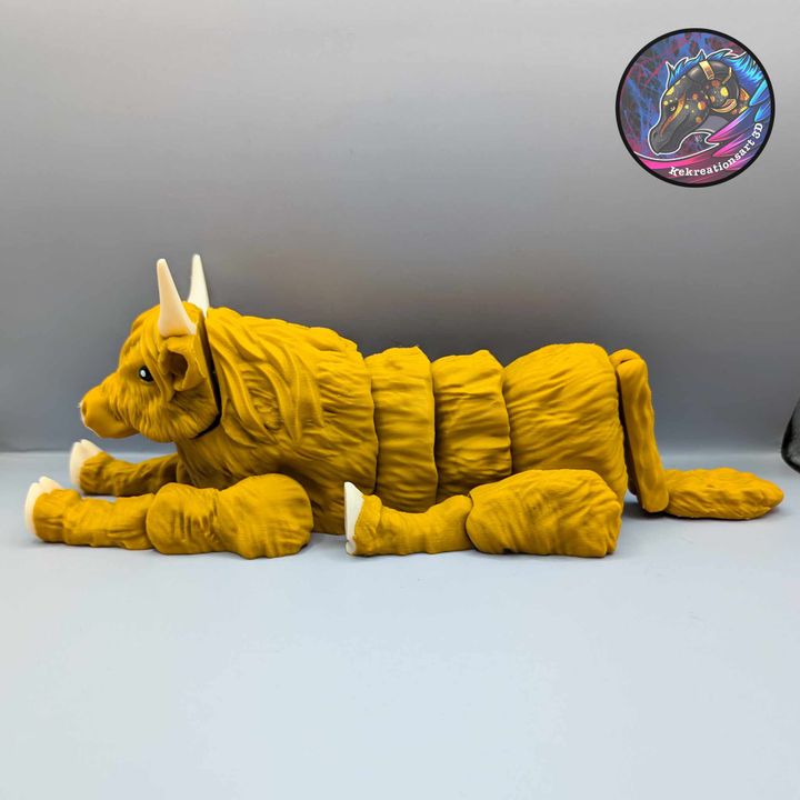 Kirsten M 高原牛-3D合纵社-3D打印模型STL格式3mf格式免费下载！
