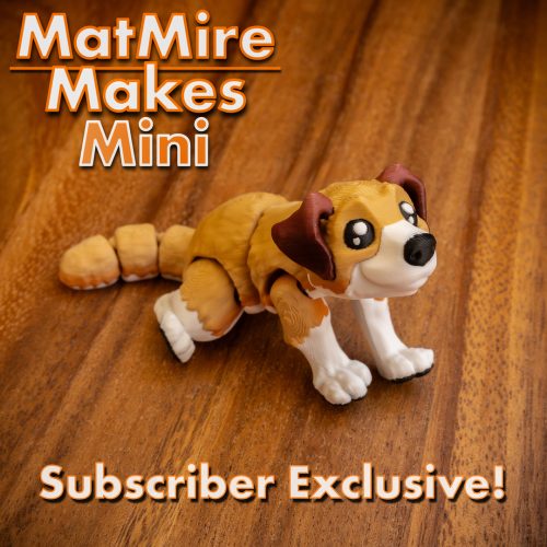 MatMire Makes Mini  狗狗-3D合纵社-3D打印模型STL格式3mf格式免费下载！