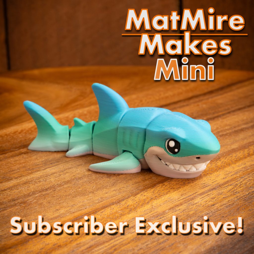 MatMire Makes Mini 迷你大白鲨-3D合纵社-3D打印模型STL格式3mf格式免费下载！