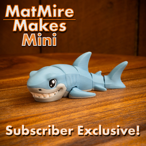 图片[2]-MatMire Makes Mini 迷你大白鲨-3D合纵社-3D打印模型STL格式3mf格式免费下载！