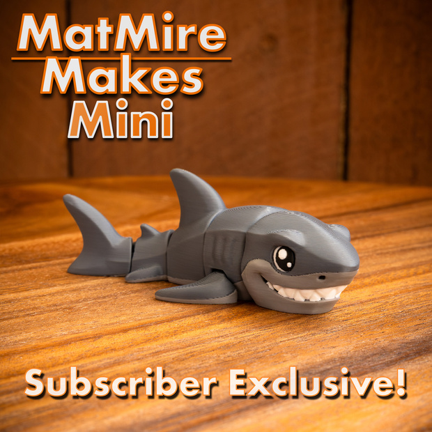图片[3]-MatMire Makes Mini 迷你大白鲨-3D合纵社-3D打印模型STL格式3mf格式免费下载！