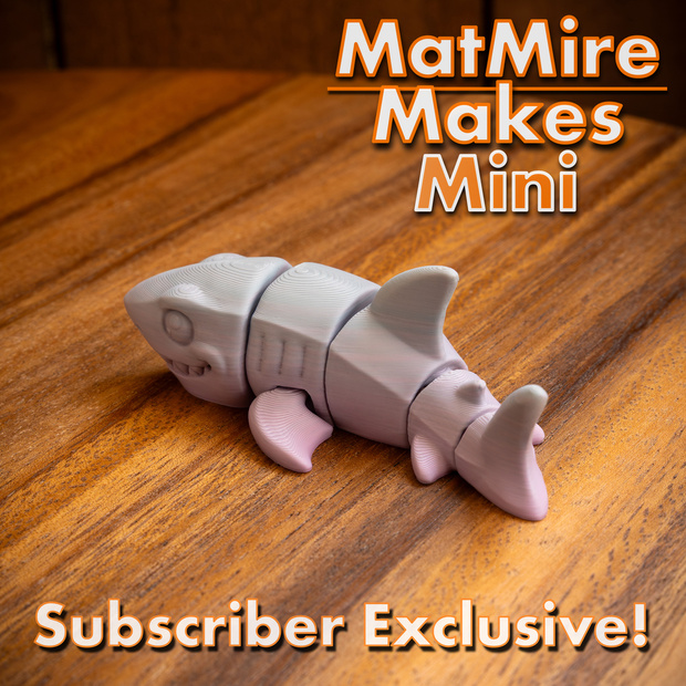 图片[4]-MatMire Makes Mini 迷你大白鲨-3D合纵社-3D打印模型STL格式3mf格式免费下载！