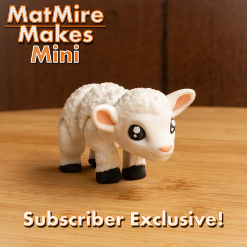 MatMire Makes Mini  迷你小羊羔-3D合纵社-3D打印模型STL格式3mf格式免费下载！