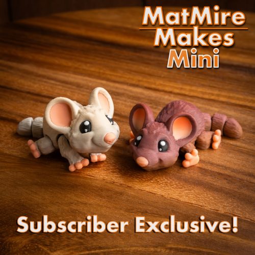 MatMire Makes Mini 迷你小老鼠-3D合纵社-3D打印模型STL格式3mf格式免费下载！