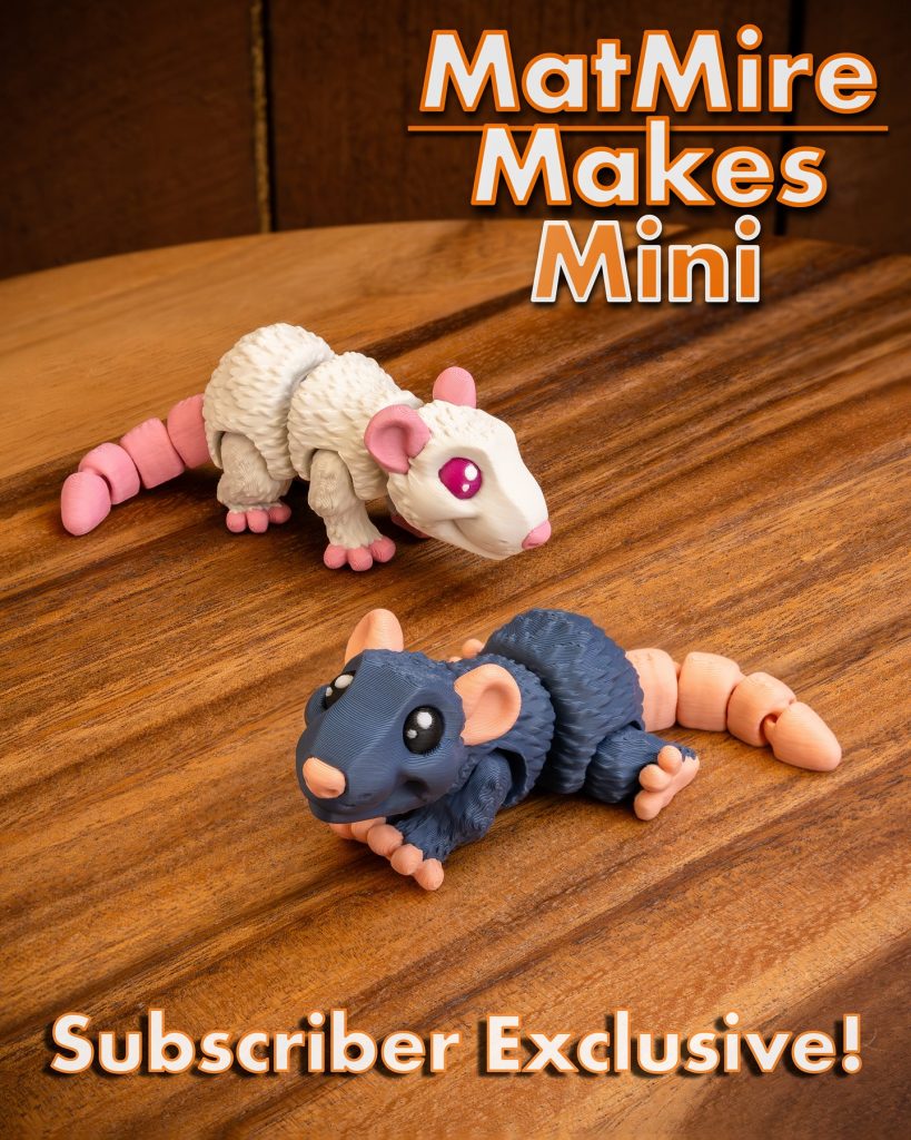 图片[2]-MatMire Makes Mini  迷你小老鼠2-3D合纵社-3D打印模型STL格式3mf格式免费下载！
