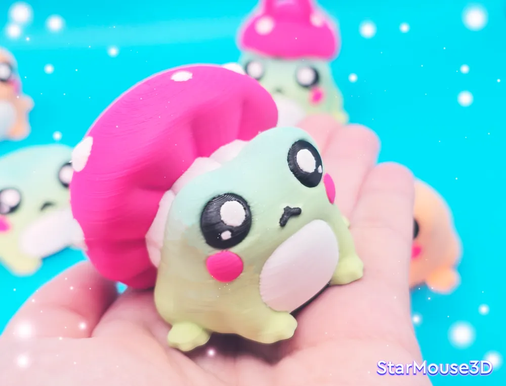 图片[2]-StarMouse3D NO:002 黏糊糊的森林小青蛙-3D合纵社-3D打印模型STL格式3mf格式免费下载！