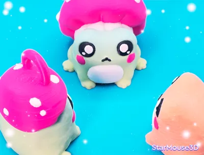 图片[3]-StarMouse3D NO:002 黏糊糊的森林小青蛙-3D合纵社-3D打印模型STL格式3mf格式免费下载！