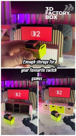 图片[2]-Switch 2 情景展示底座宜家Kallax-3D合纵社-3D打印模型STL格式3mf格式免费下载！
