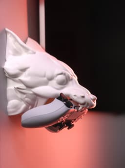图片[3]-狼形手柄支架-3D合纵社-3D打印模型STL格式3mf格式免费下载！