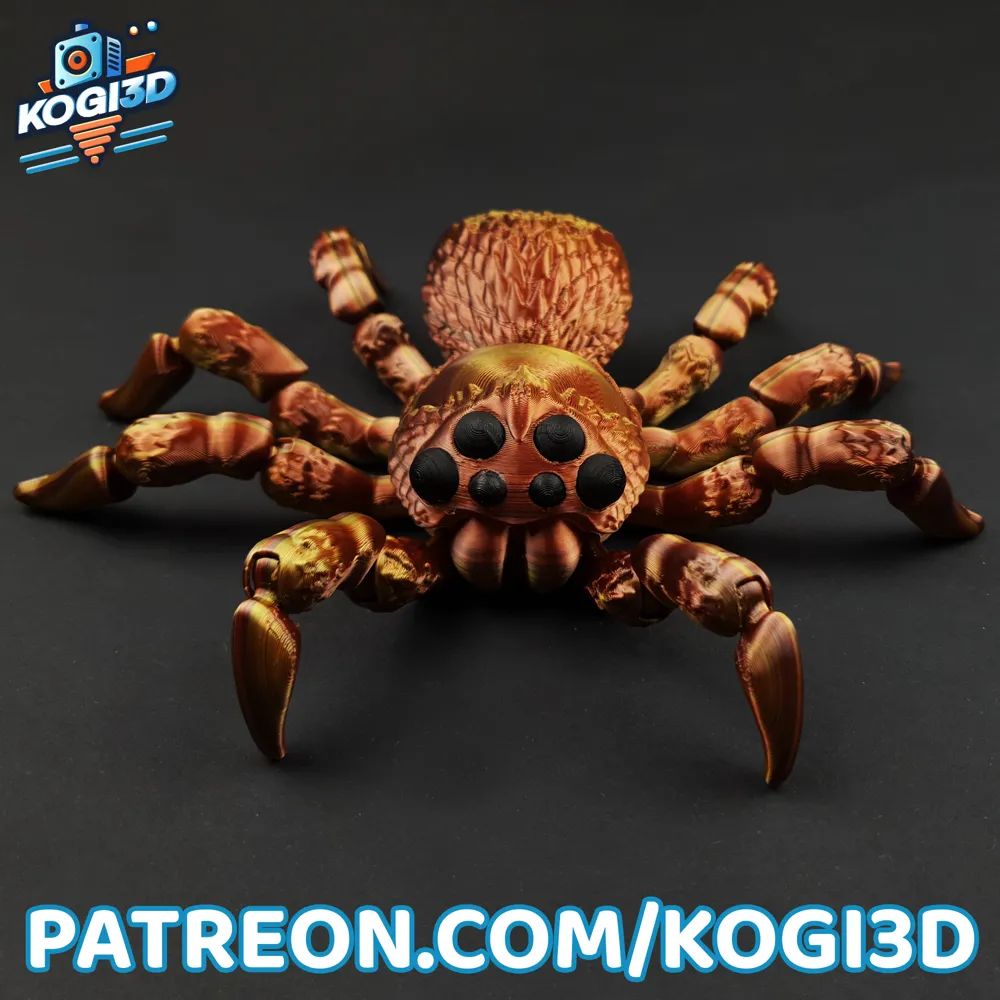 图片[2]-KOGI3D 可动捕鸟蛛-3D合纵社-3D打印模型STL格式3mf格式免费下载！