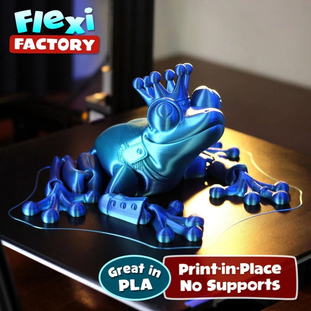 图片[3]-Flexi 皇冠青蛙-3D合纵社-3D打印模型STL格式3mf格式免费下载！