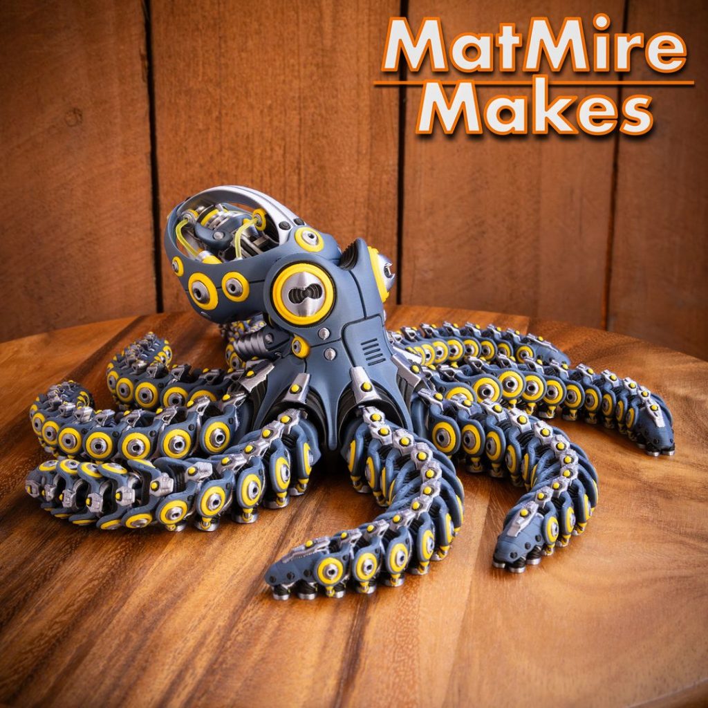 图片[2]-MatMire Makes NO:045 机械章鱼-3D合纵社-3D打印模型STL格式3mf格式免费下载！