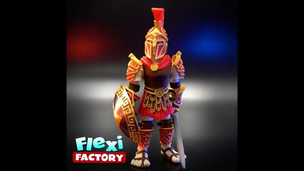 Flexi 斯巴达战士模型-3D合纵社-3D打印模型STL格式3mf格式免费下载！