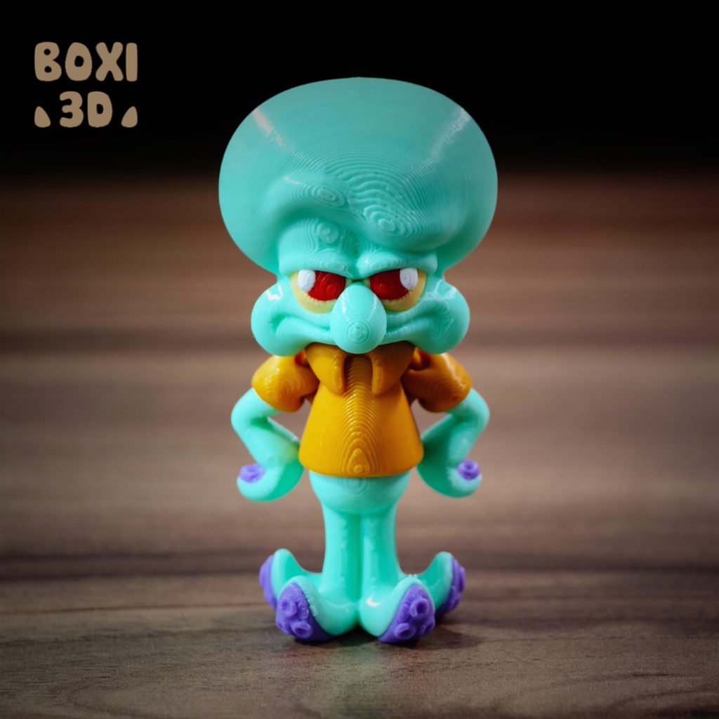 BOXI3D 章鱼哥-3D合纵社-3D打印模型STL格式3mf格式免费下载！