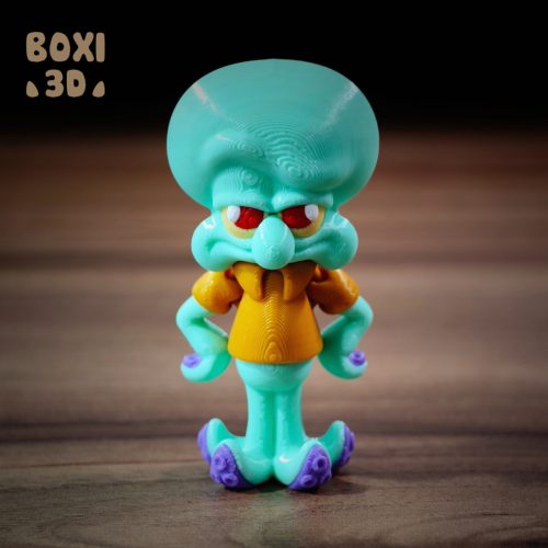 BOXI3D 章鱼哥-3D合纵社-3D打印模型STL格式3mf格式免费下载！