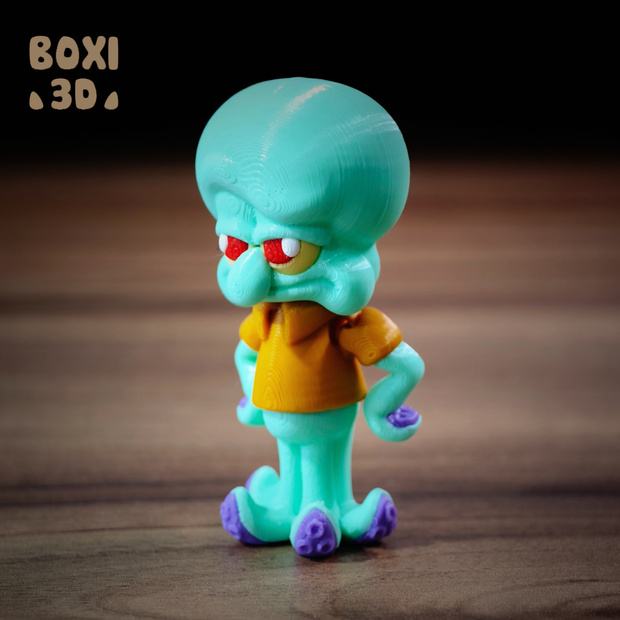 图片[3]-BOXI3D 章鱼哥-3D合纵社-3D打印模型STL格式3mf格式免费下载！