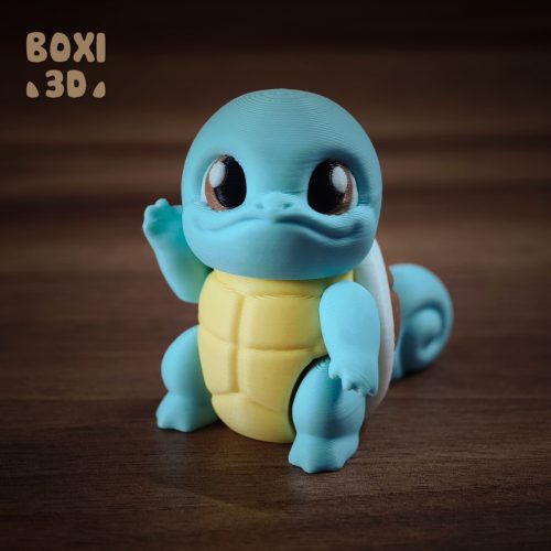 BOXI3D 杰尼龟-3D合纵社-3D打印模型STL格式3mf格式免费下载！