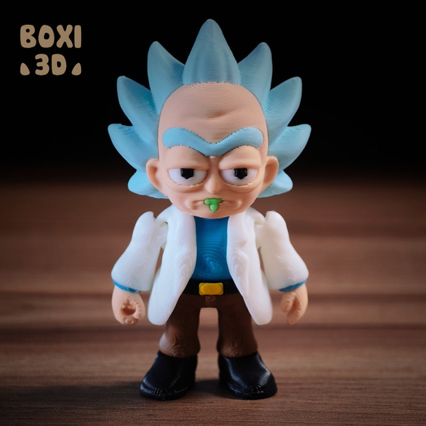 BOXI3D 瑞克·桑切斯-3D合纵社-3D打印模型STL格式3mf格式免费下载！