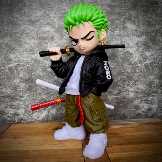 DecorMaster 索隆“都市风”同人图-3D合纵社-3D打印模型STL格式3mf格式免费下载！