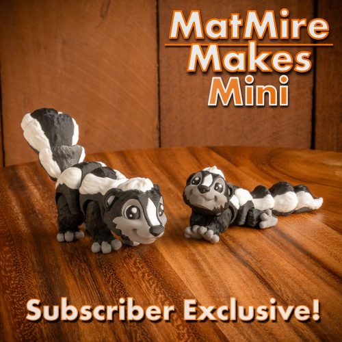 MatMire Makes Mini 臭鼬-3D合纵社-3D打印模型STL格式3mf格式免费下载！