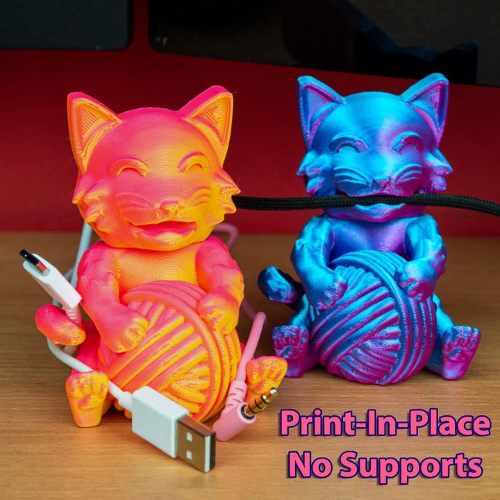 猫咪鼠标助手-3D合纵社-3D打印模型STL格式3mf格式免费下载！