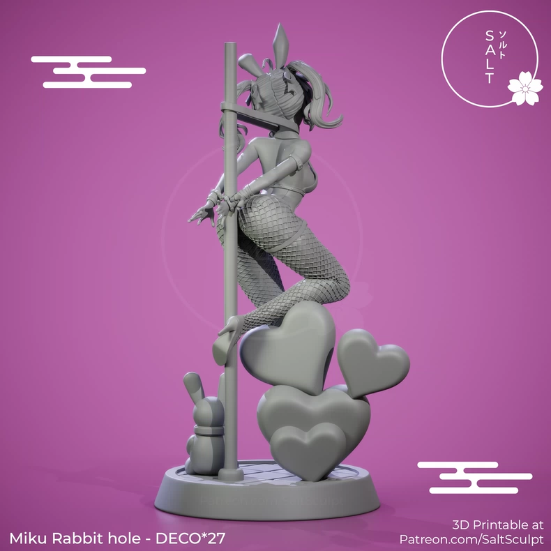 图片[5]-初音未来 兔女郎 3d打印图纸-3D合纵社-3D打印模型STL格式3mf格式免费下载！