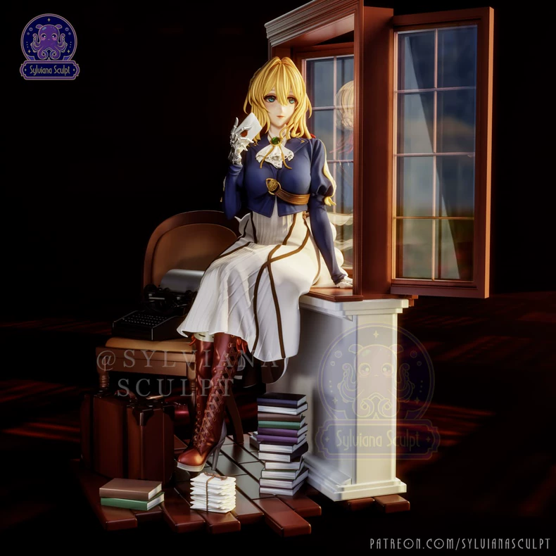 图片[2]-永恒花园 薇尔莉特 Sylviana 紫罗兰-3D合纵社-3D打印模型STL格式3mf格式免费下载！