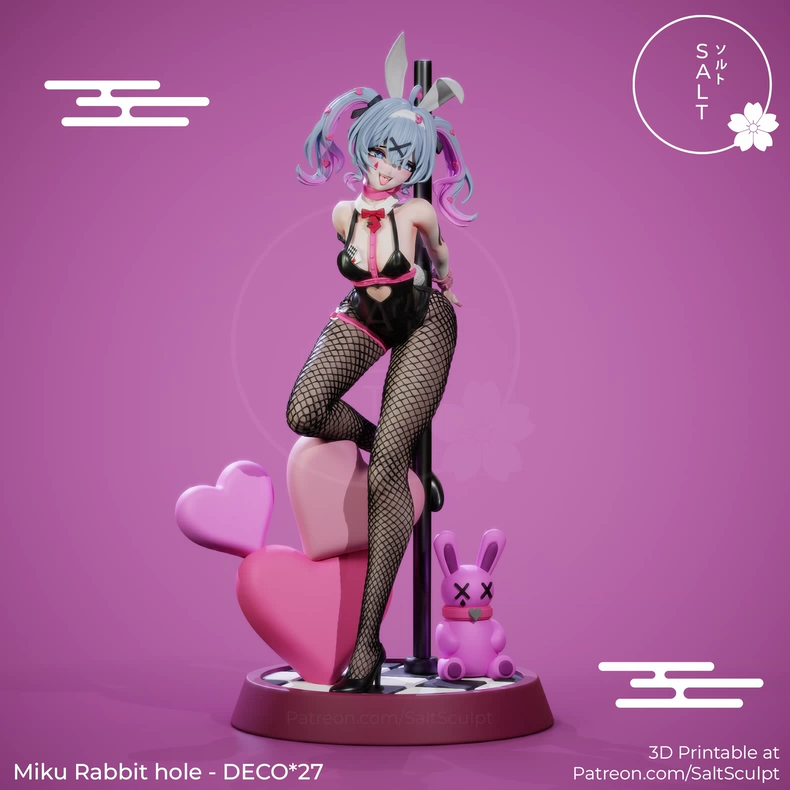图片[2]-初音未来 兔女郎 3d打印图纸-3D合纵社-3D打印模型STL格式3mf格式免费下载！