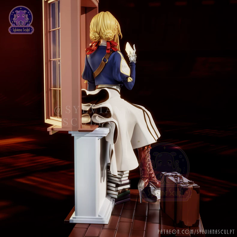 图片[3]-永恒花园 薇尔莉特 Sylviana 紫罗兰-3D合纵社-3D打印模型STL格式3mf格式免费下载！