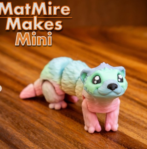 图片[2]-MatMire Makes Mini 迷你雪貂-3D合纵社-3D打印模型STL格式3mf格式免费下载！