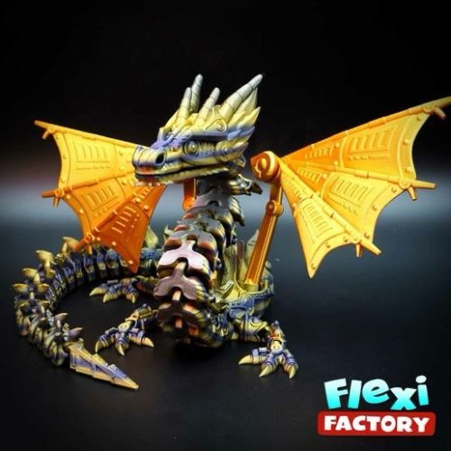 Flexi 机械龙-3D合纵社-3D打印模型STL格式3mf格式免费下载！