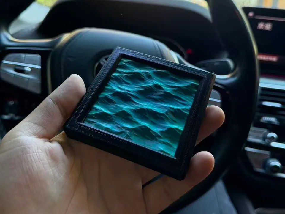 一个桌面海洋带有框架模型-3D合纵社-3D打印模型STL格式3mf格式免费下载！