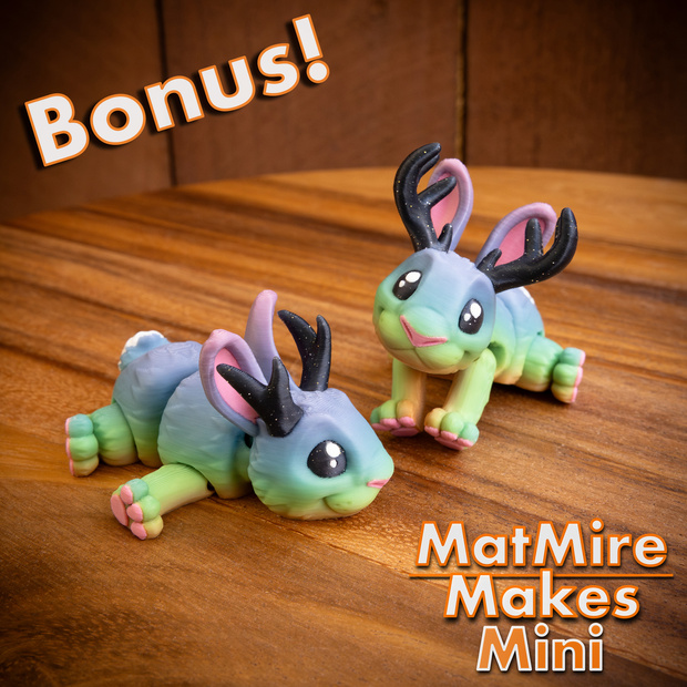 图片[3]-MatMire Makes Mini 迷你鹿角兔-3D合纵社-3D打印模型STL格式3mf格式免费下载！