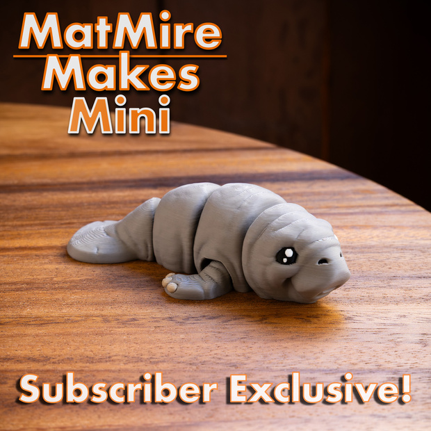 图片[3]-MatMire Makes Mini 迷你海牛-3D合纵社-3D打印模型STL格式3mf格式免费下载！