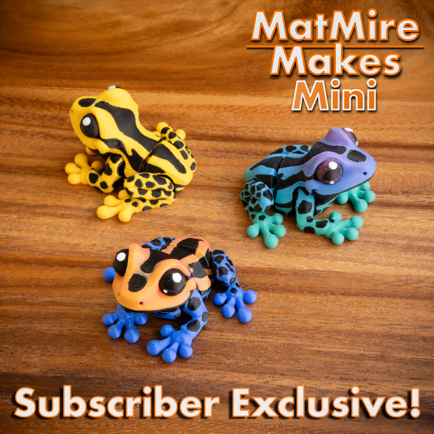 图片[3]-MatMire Makes Mini 迷你小青蛙-3D合纵社-3D打印模型STL格式3mf格式免费下载！