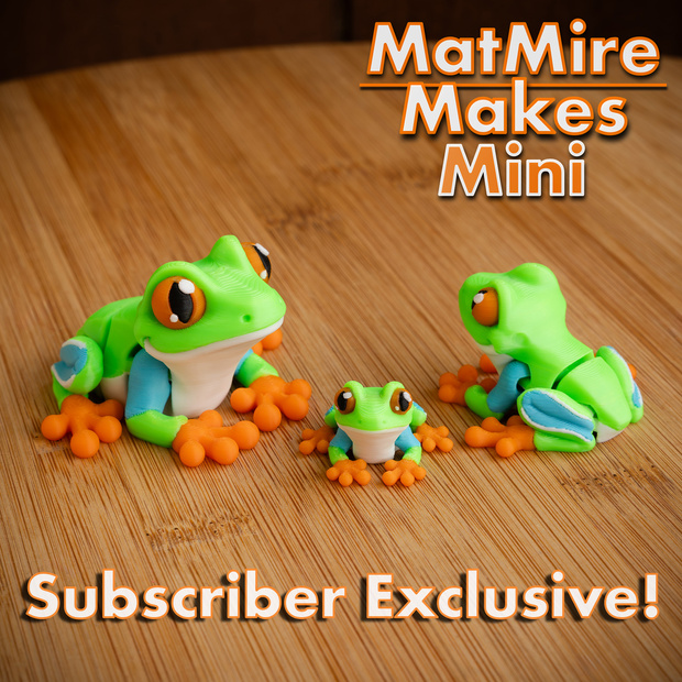 图片[5]-MatMire Makes Mini 迷你小青蛙-3D合纵社-3D打印模型STL格式3mf格式免费下载！
