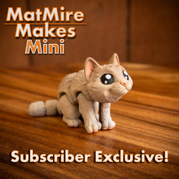 图片[2]-MatMire Makes Mini 迷你猫咪-3D合纵社-3D打印模型STL格式3mf格式免费下载！